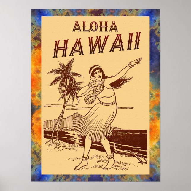 Aloha Hawaii! Liten Poster (Framsidan)