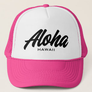 Aloha Hawaii-manustypografi anpassningsbar färg Keps