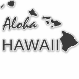 ALOHA - HAWAII-ÖARNA KLISTERMÄRKEN