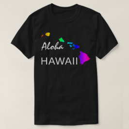 ALOHA - HAWAII-ÖARNA NEON RAINBOW T SHIRT
