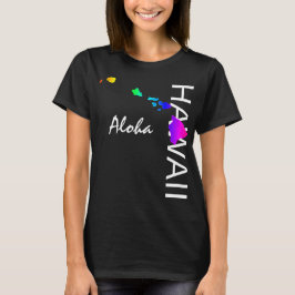 ALOHA - HAWAII-ÖARNA NEON RAINBOW T SHIRT
