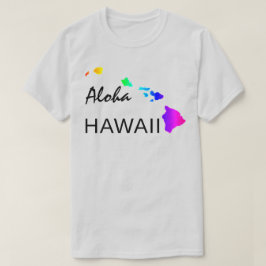 ALOHA - HAWAII-ÖARNA NEON RAINBOW T SHIRT