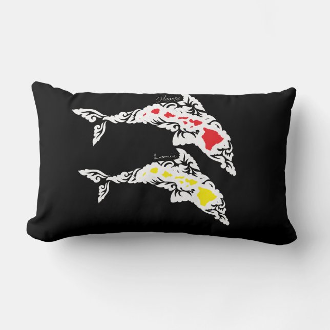 Aloha Hawaii Öarnas Dolfin Lumbarkudde (Framsida)