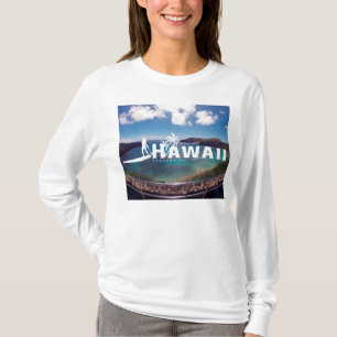Aloha Hawaii östativ som paddlar upp T-shirt