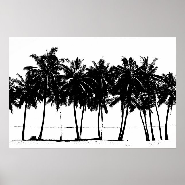 Aloha Hawaii Palmer Tropiker Resa Poster (Framsidan)