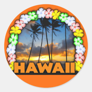 Aloha Hawaii Runt Klistermärke