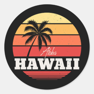 Aloha Hawaii Runt Klistermärke
