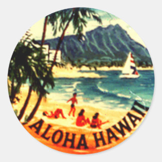Aloha Hawaii Runt Klistermärke