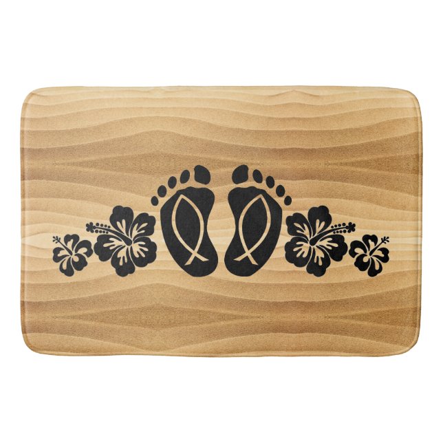 Aloha Hawaii Sandy Beach Bath Mat Badrumsmatta (Framsidan)