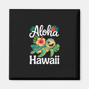 Aloha Hawaii Sköldpadda Hawaiian Ö Kids Män Kvinno Magnet