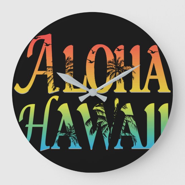 Aloha Hawaii Stor Klocka (Framsida)