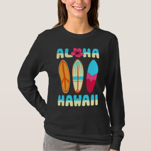 Aloha Hawaii Stränder Hawaii Surfing Hawaiianska T Shirt