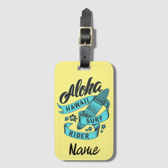 Aloha Hawaii Surf Rider Thunder_Cove  Bagagebricka (Framsida vertikal)