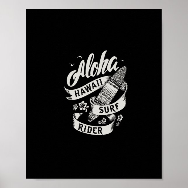 aloha hawaii surfa rider poster (Framsidan)