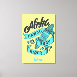 Aloha Hawaii Surfa Rider Thunder_Cove Canvastryck