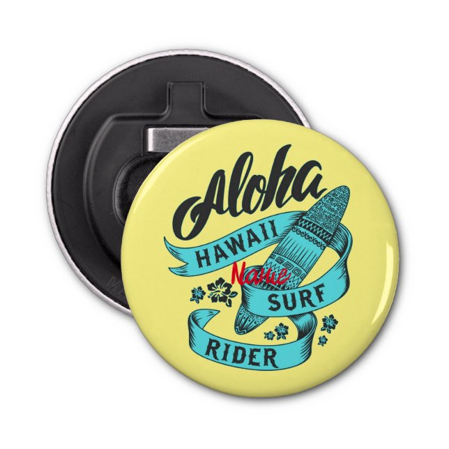 Aloha Hawaii Surfa Rider Thunder_Cove Flasköppnare (Framsidan)
