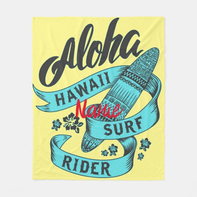 Aloha Hawaii Surfa Rider Thunder_Cove Fleecefilt (Framsidan)