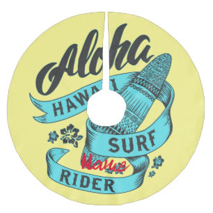 Aloha Hawaii Surfa Rider Thunder_Cove Julgransmatta Borstad Polyester