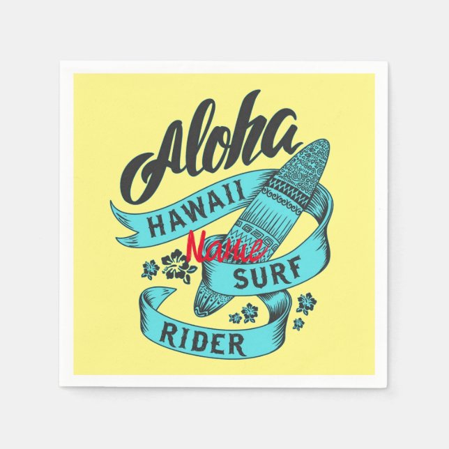 Aloha Hawaii Surfa Rider Thunder_Cove Pappersservett (Framsidan)