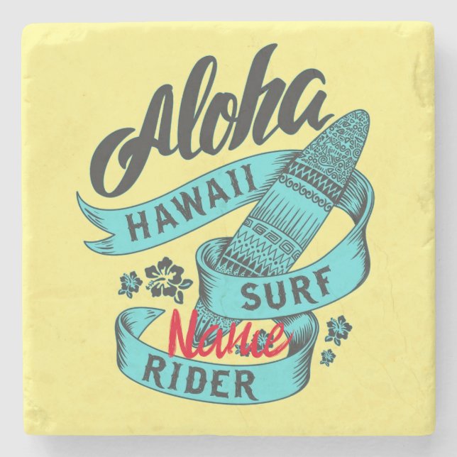 Aloha Hawaii Surfa Rider Thunder_Cove Stenunderlägg (Framsidan)
