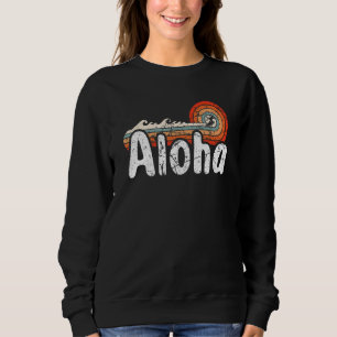Aloha Hawaii Surfing Retro Sunset 38 T Shirt
