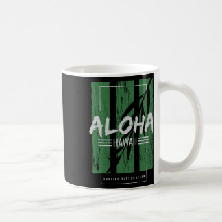 Aloha Hawaii Surfing Sunset Beach Kaffemugg
