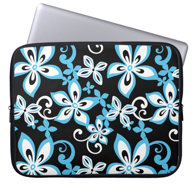ALOHA HAWAII (SVART/BLUE) LAPTOP FODRAL (Framsidan)