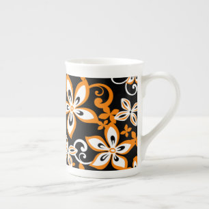 ALOHA HAWAII (SVART/ORANGE) BENPORSLIN MUGG