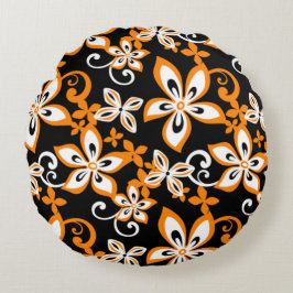 ALOHA HAWAII (SVART/ORANGE) RUND KUDDE