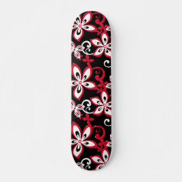 ALOHA HAWAII (SVART/RED) MINI SKATEBOARD BRÄDA 18,5 CM
