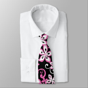 ALOHA HAWAII (SVART/ROSA) SLIPS