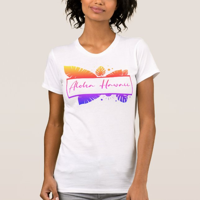 Aloha Hawaii T Shirt (Framsida)