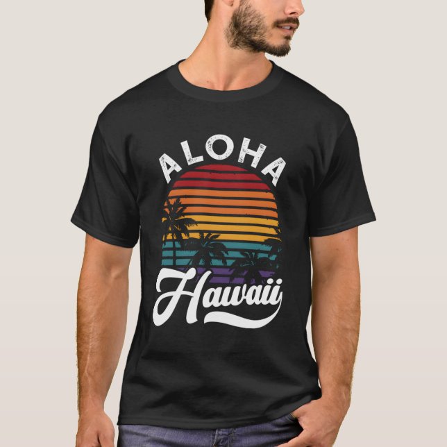 Aloha Hawaii T Shirt (Framsida)