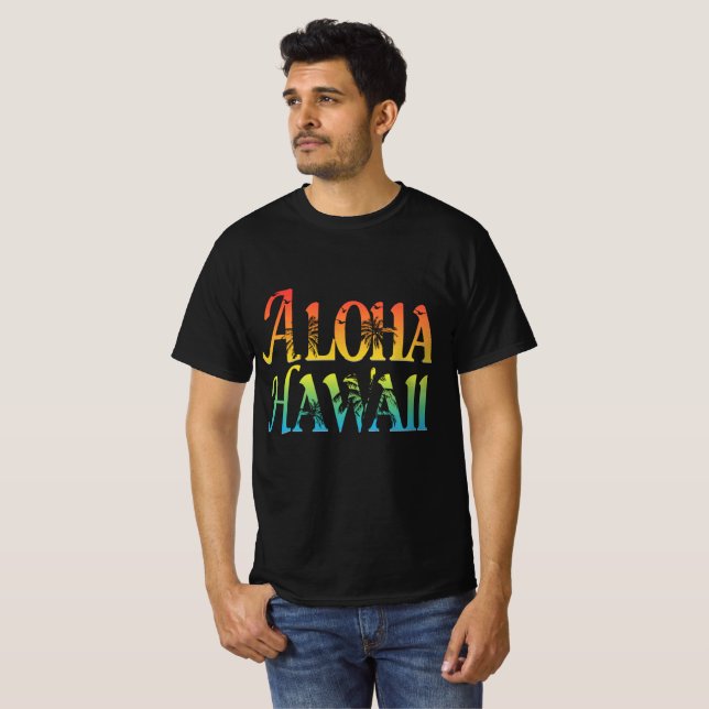 Aloha Hawaii T Shirt (Hel framsida)