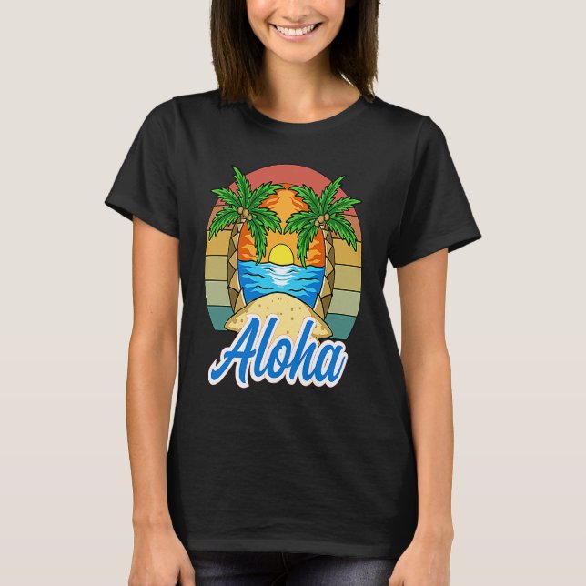 Aloha Hawaii T Shirt (Framsida)
