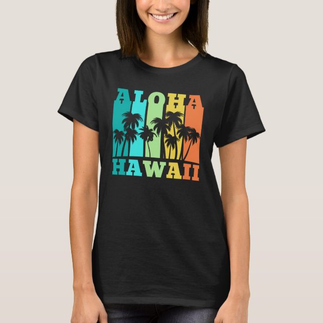 Aloha Hawaii T Shirt (Framsida)