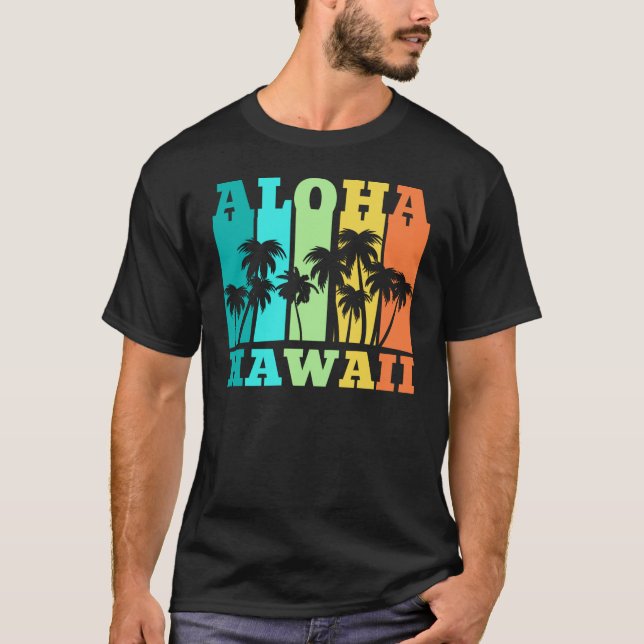 Aloha Hawaii T Shirt (Framsida)