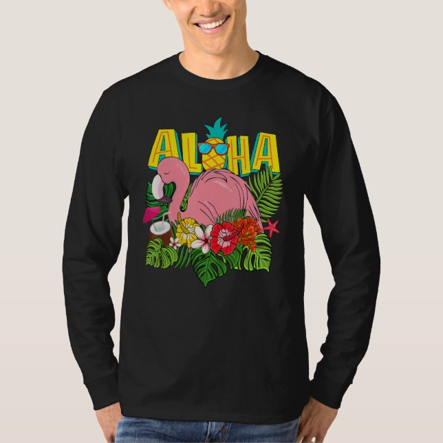 Aloha Hawaii T Shirt Hawaiian Kids Teen Girl Women (Framsida)
