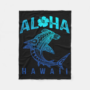 Aloha Hawaii Tril Haj Polynesisk Hawaiiansk Strand Fleecefilt