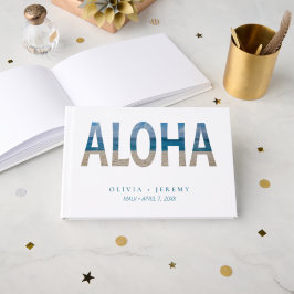 Aloha Hawaii Tropical Beach Wedding Gästböcker