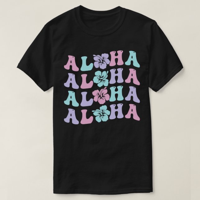 Aloha Hawaii TShirt 2 T Shirt (Design framsida)