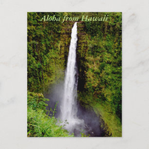 Aloha Hawaii vattenfall Vykort