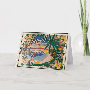 Aloha Hawaii Vintage resor Kort