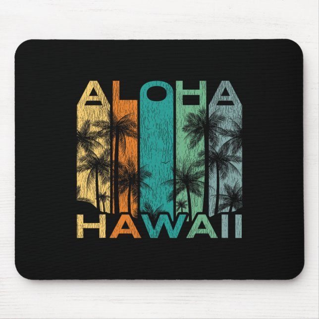 Aloha Hawaii Vintage Surfbräda  Musmatta (Framsidan)