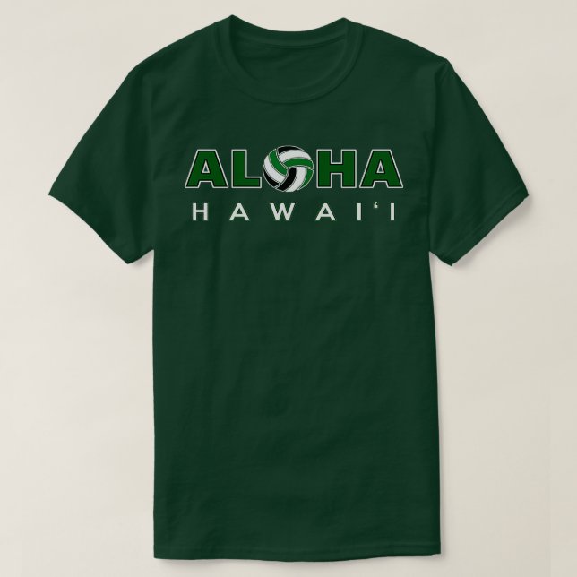 ALOHA Hawaii Volleyball T Shirt (Design framsida)