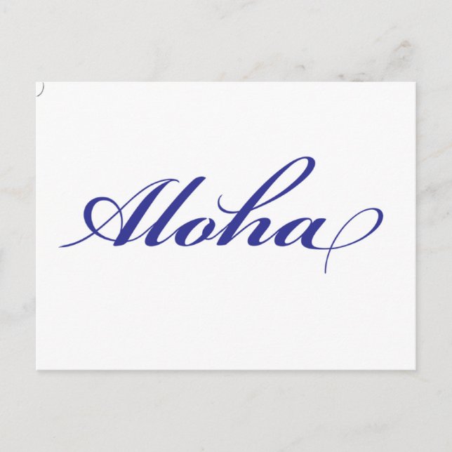 Aloha Hawaii Vykort (Framsida)
