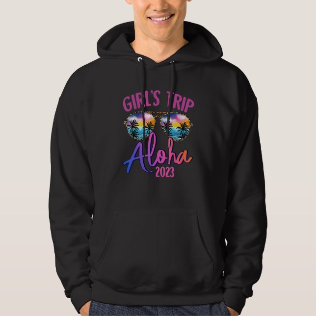 Aloha Hawaiian 2023 Girls Trip Sunglasses Summer G Hoodie (Framsida)