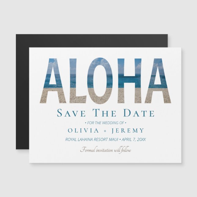 Aloha Hawaiian Beach Wedding (Fram/baksida)