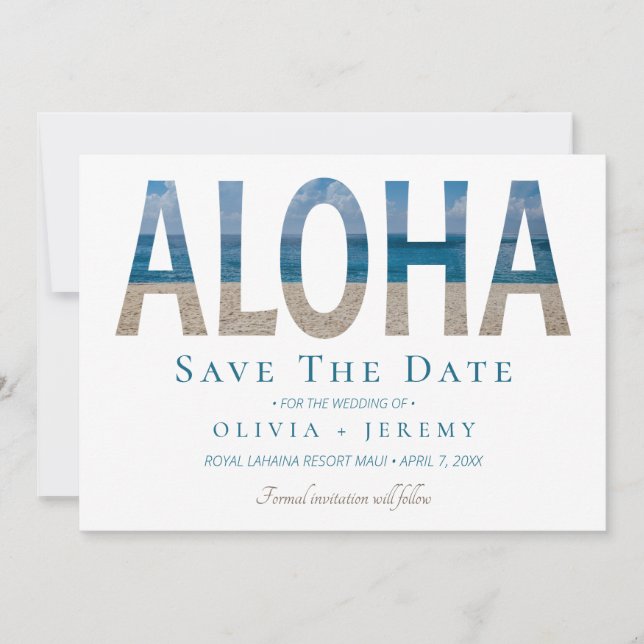 Aloha Hawaiian Beach Wedding (Framsida)