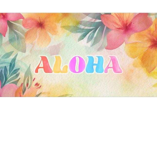 Aloha Hawaiian Blommigt Watercolor Kaffemugg (Skapare uppladdad)